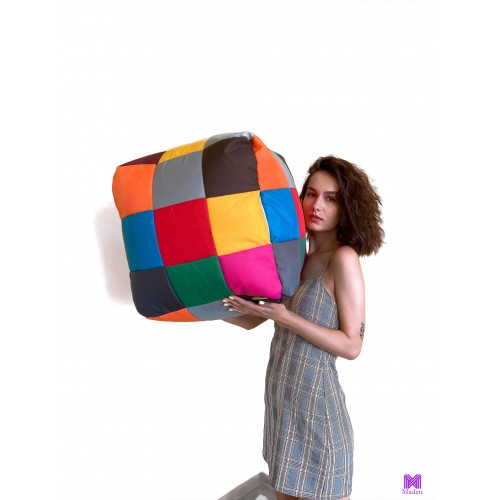 Пуф-куб веселка Оксфорд